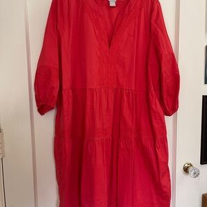 Chicos Red/Orange Dress